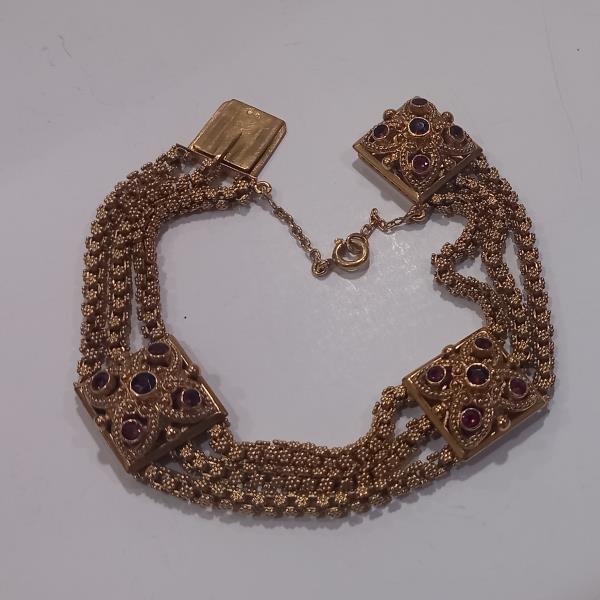 pulseira em ouro de 19.2 k 3