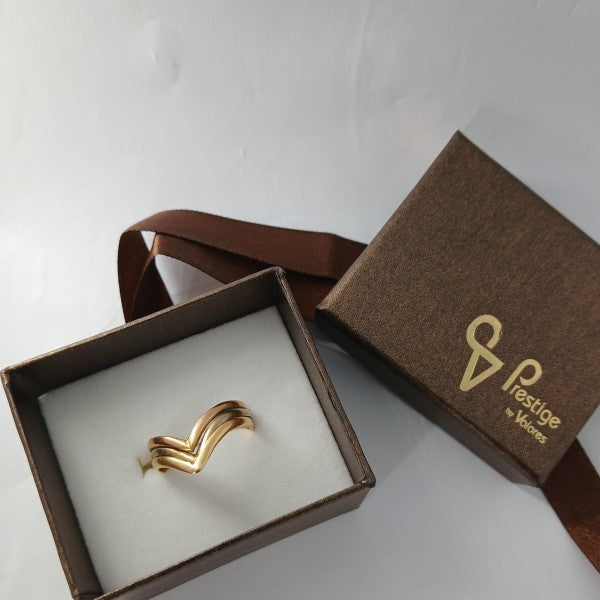 anel em ouro de 18 k 2