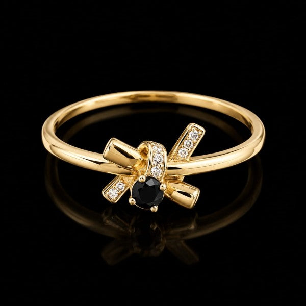 anel em ouro de 18 k 2