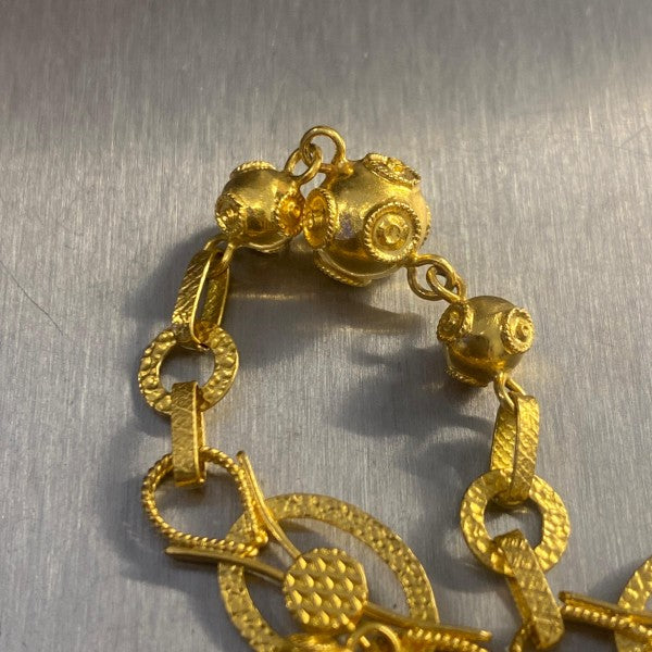 pulseira em ouro de 19.2 k 5