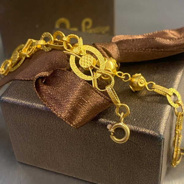 pulseira em ouro de 19.2 k 3