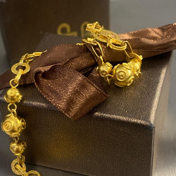 pulseira em ouro de 19.2 k 2