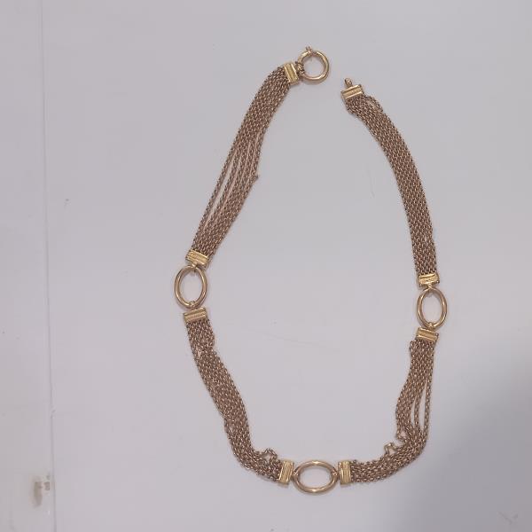 colar em ouro de 19.2 k 2