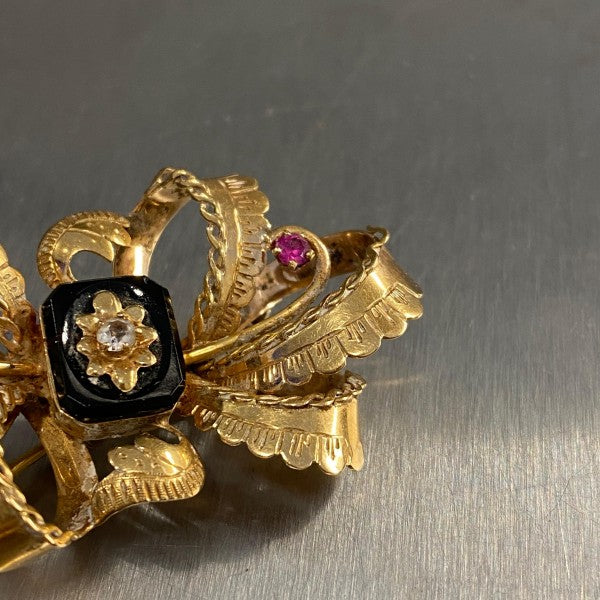 alfinete em ouro de 19.2 k 7