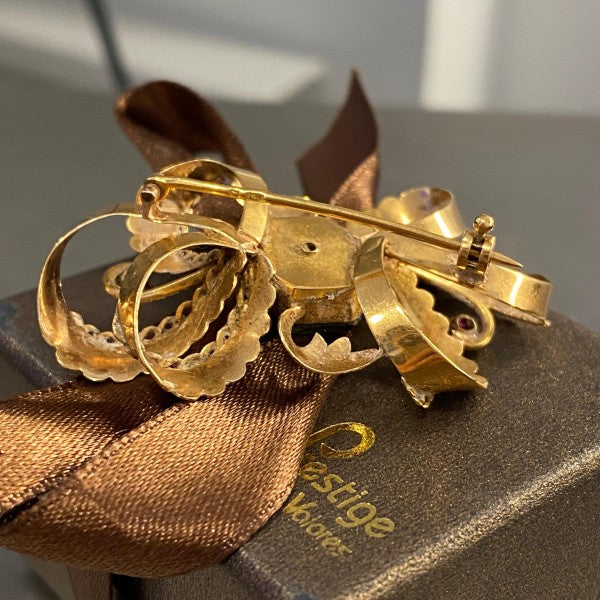 alfinete em ouro de 19.2 k 5