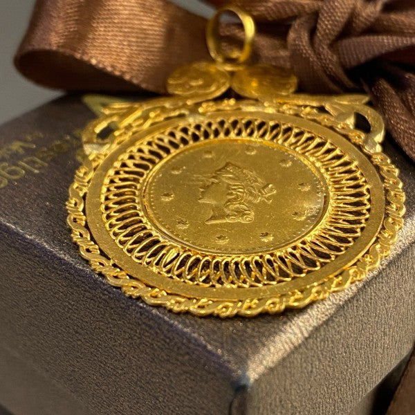 pendente em ouro de 19.2 k 2