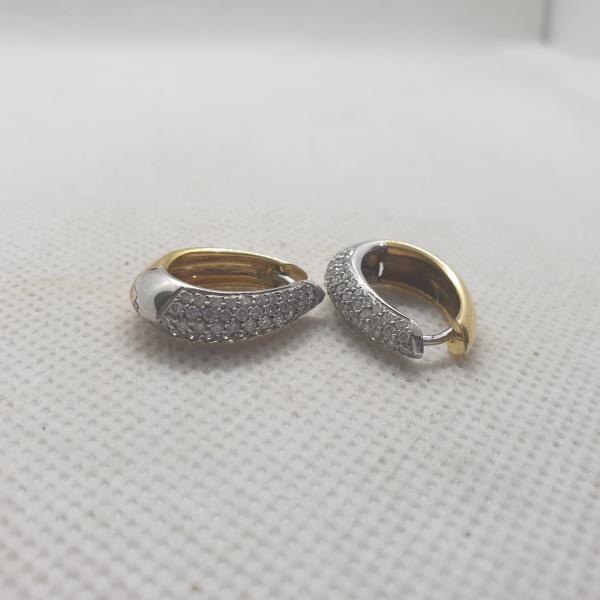 brincos em ouro de 18 k 2