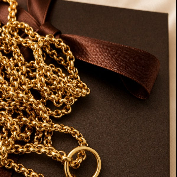 colar em ouro de 19.2 k 4