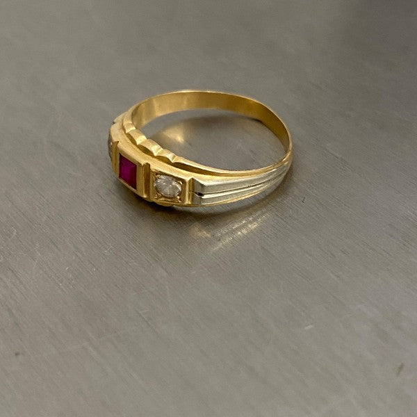 anel em ouro de 19.2 k 5