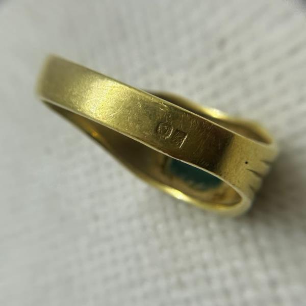anel em ouro de 19.2 k 4