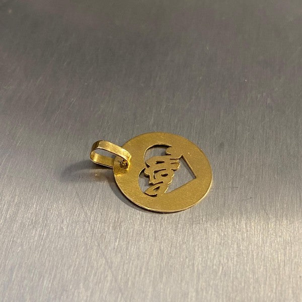 pendente em ouro de 19.2 k 2