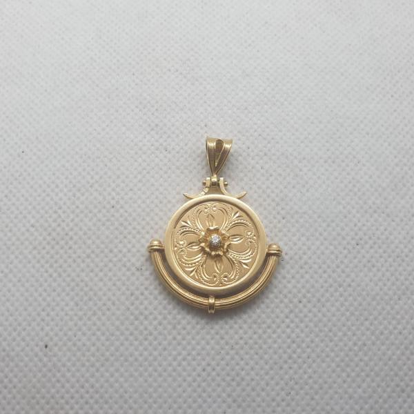pendente em ouro de 19.2 k 3
