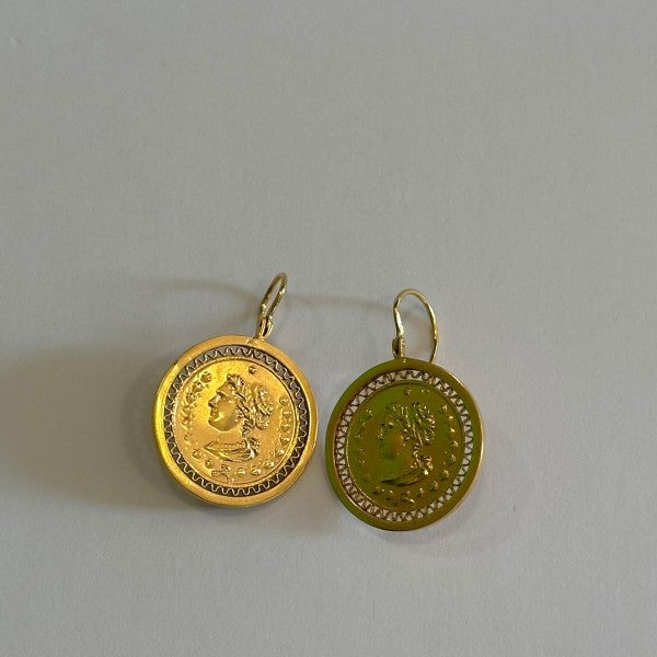 brincos em ouro de 19.2 k 2