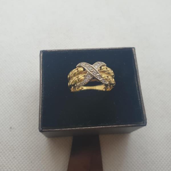 anel em ouro de 19.2 k 2