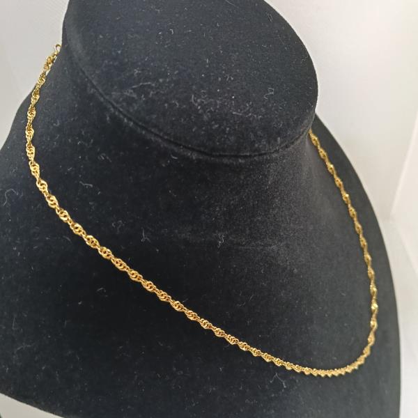 colar em ouro de 19.2 k 2