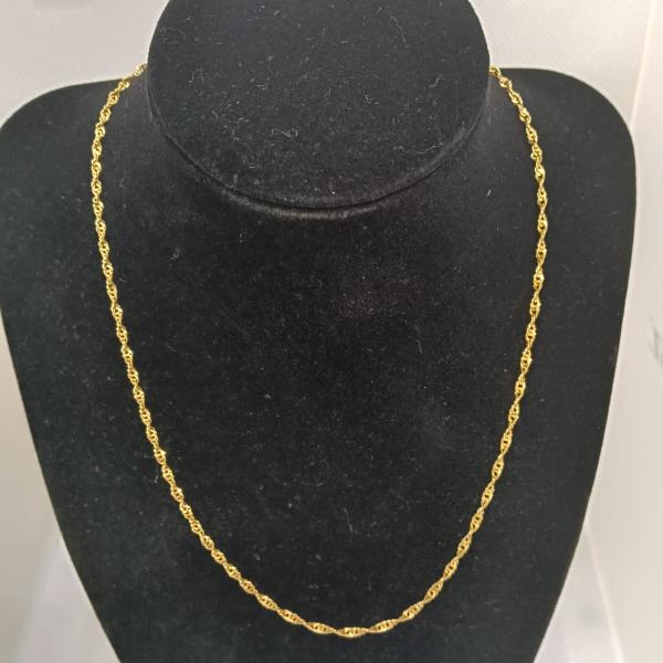 colar em ouro de 19.2 k 1