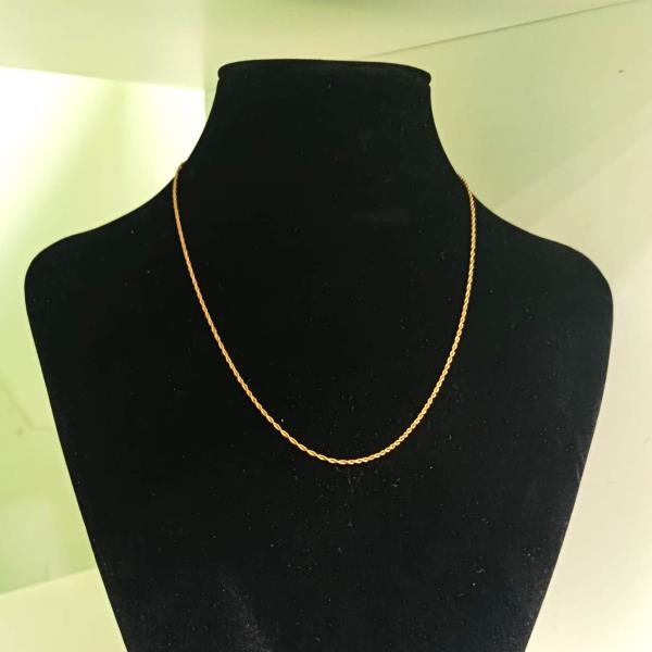 colar em ouro de 19.2 k 2