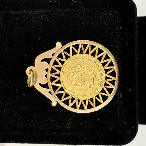 pendente em ouro de 19.2 k 2