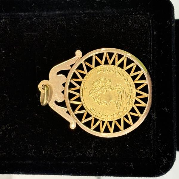 pendente em ouro de 19.2 k 1
