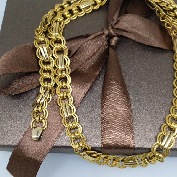 colar em ouro de 19.2 k 5