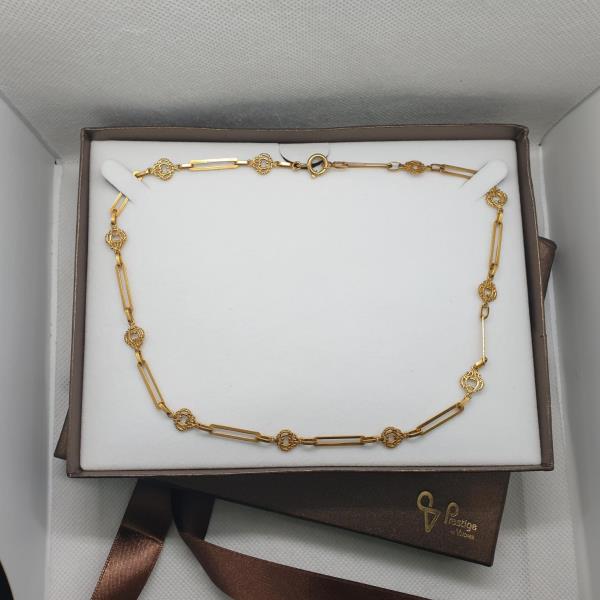 colar em ouro de 19.2 k 4