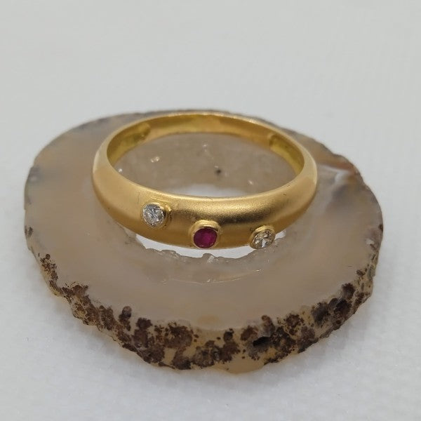 anel em ouro de 19.2 k 2