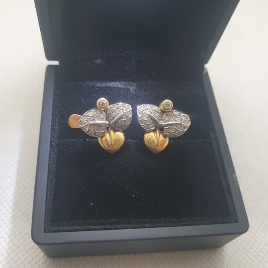 brincos em ouro de 19.2 k 1