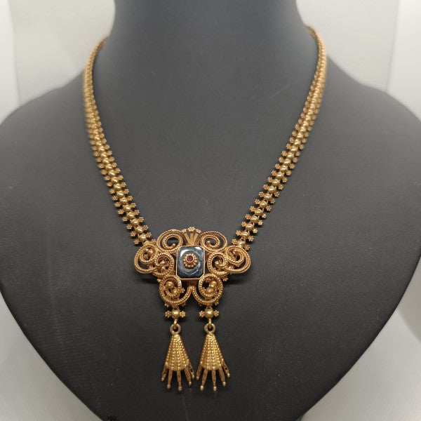 colar em ouro de 19.2 k 1