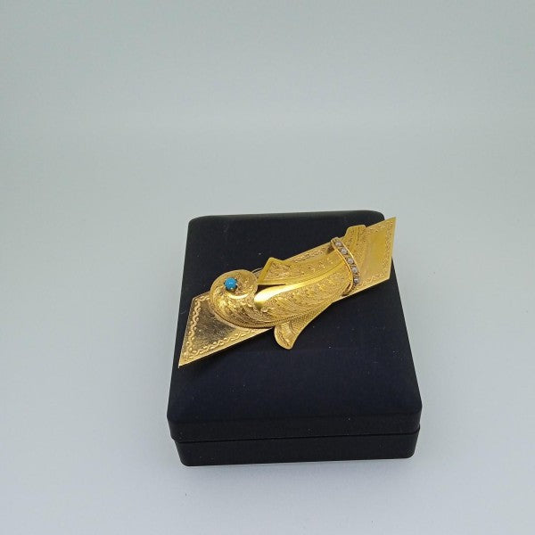 alfinete em ouro de 19.2 k 1