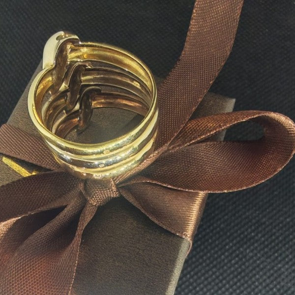 anel em ouro de 19.2 k 4