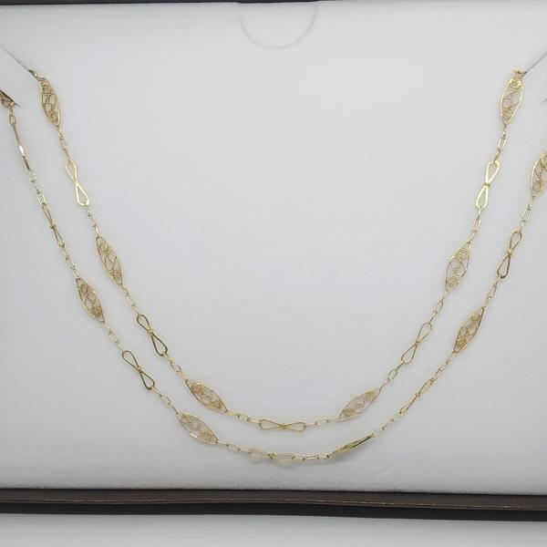 colar em ouro de 19.2 k 2