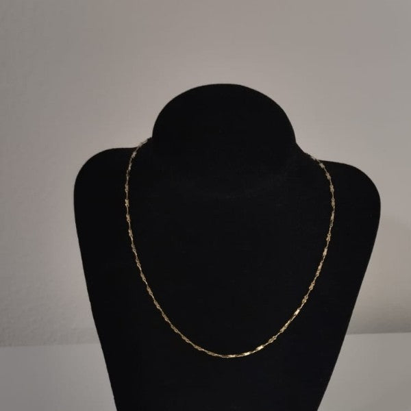 colar em ouro de 18 k 2