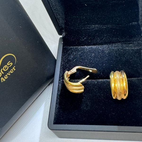 brincos em ouro de 19.2 k 2