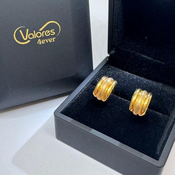 brincos em ouro de 19.2 k 1