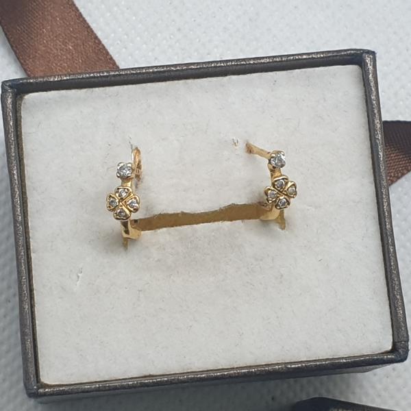 brincos em ouro de 19.2 k 4