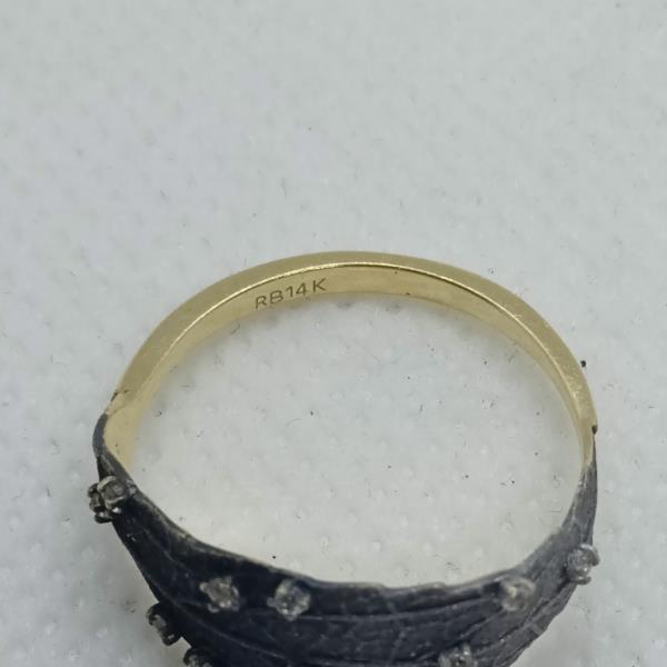 anel em ouro de 14 k 2