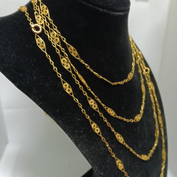 colar em ouro de 19.2 k 3