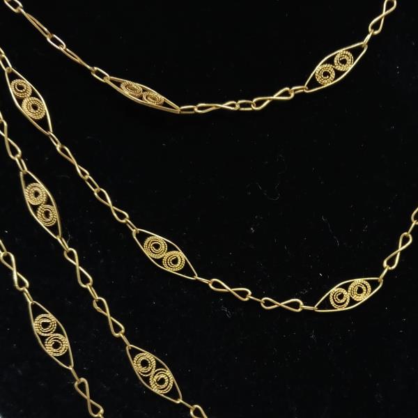 colar em ouro de 19.2 k 2